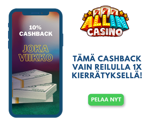 10 cashback allincasino