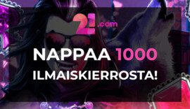 1000€ edestä talletusbonuksia