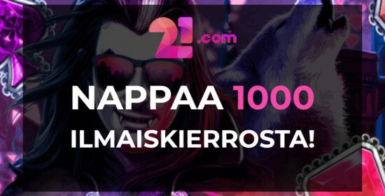 1000€ edestä talletusbonuksia