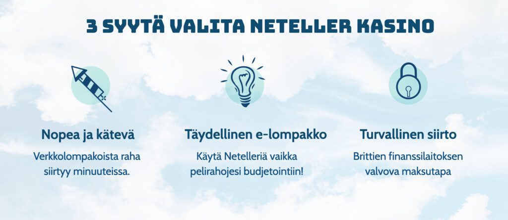 3 syytä valita neteller casino