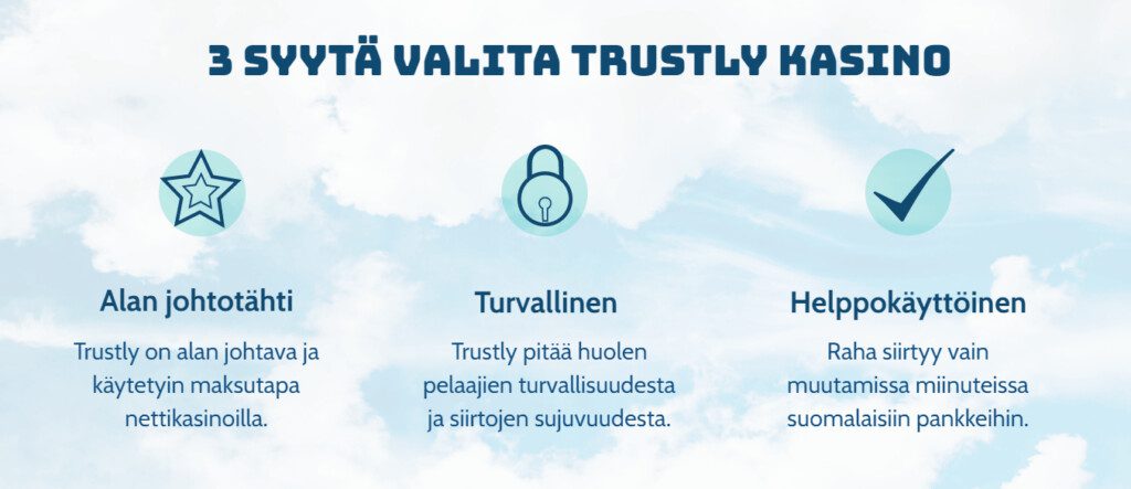 trustly kasinot ovat turvallisia, nopeita ja luotettavia