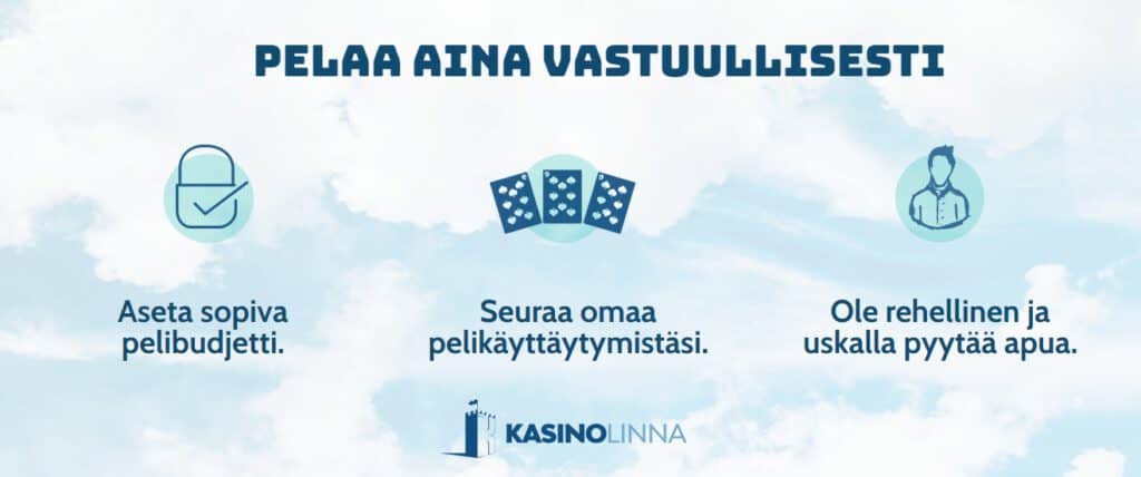 pelaa vastuullisesti rahapelejä