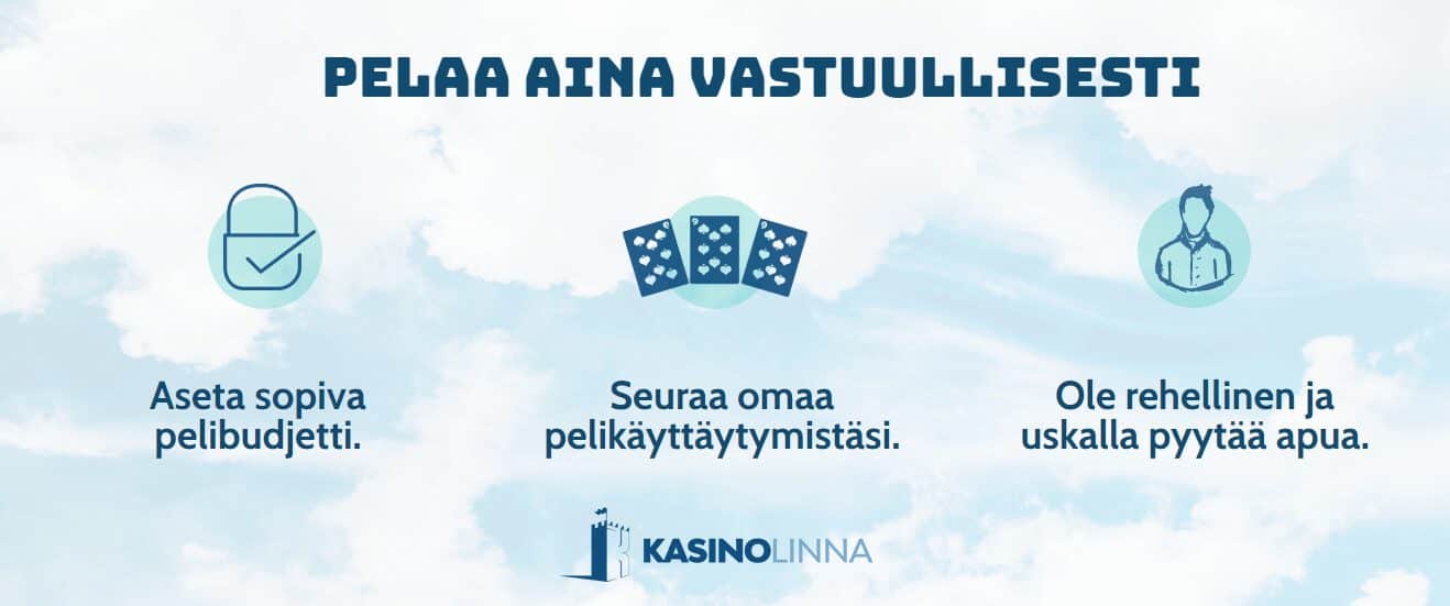 pelaa vastuullisesti rahapelejä
